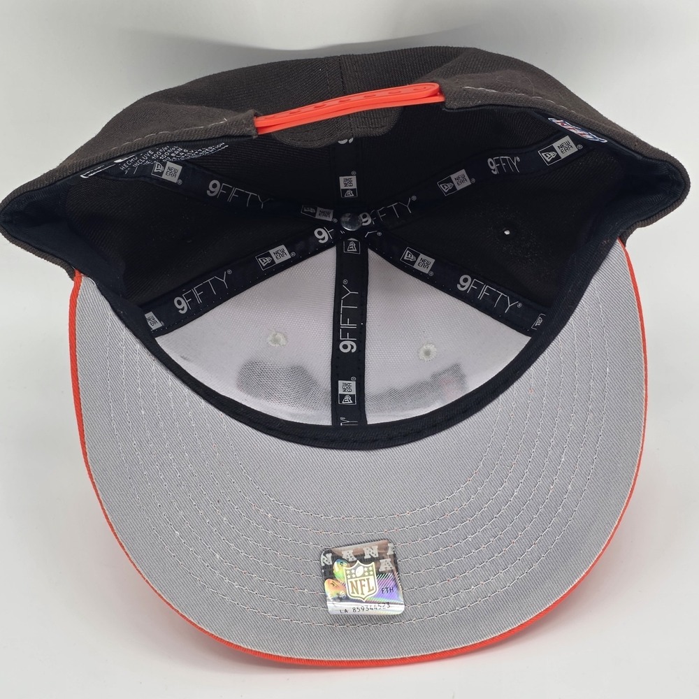 New Era Cleveland Browns 9Fifty Adjustable Snapback Hat Cap Embroidered Official - Picture 5 of 8